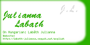 julianna labath business card