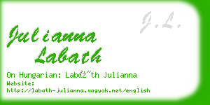 julianna labath business card